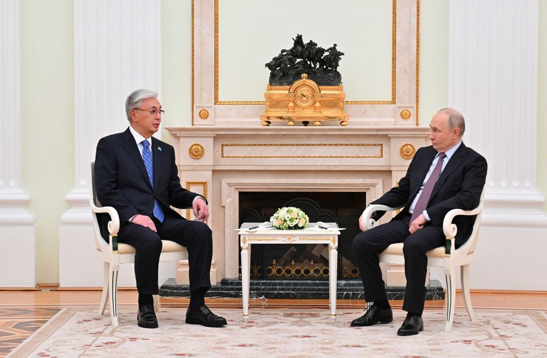 Қасым-Жомарт Тоқаев пен Владимир Путин