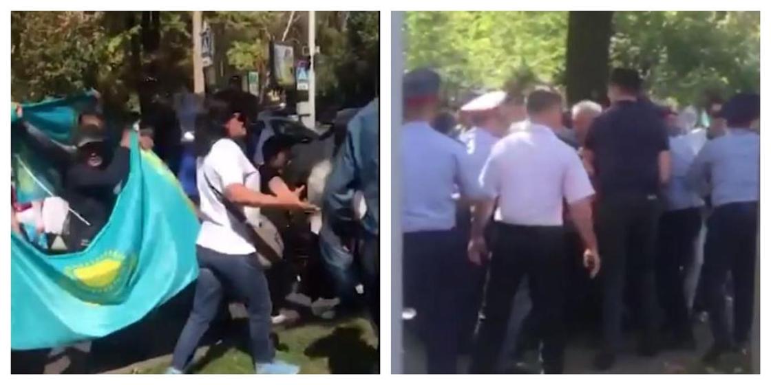 Митинги в Нур-Султане и Алматы: МВД показало видео с мест событий