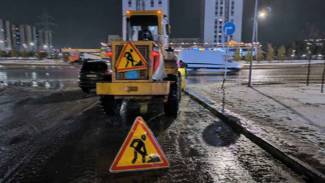 Гололед в Астане