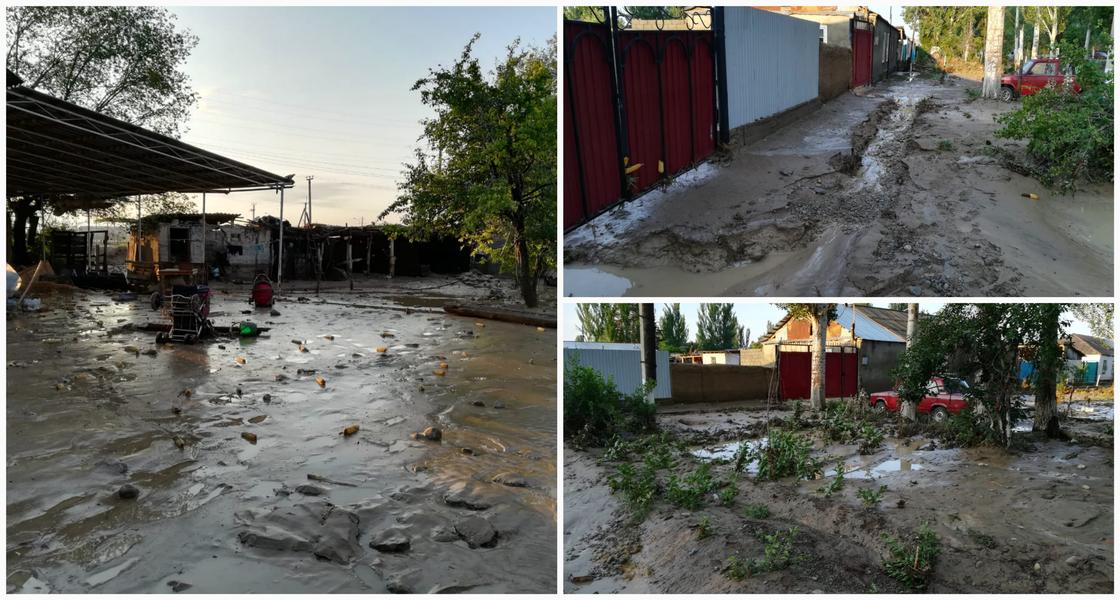 Поселок подтопило в Алматинской области (фото, видео)