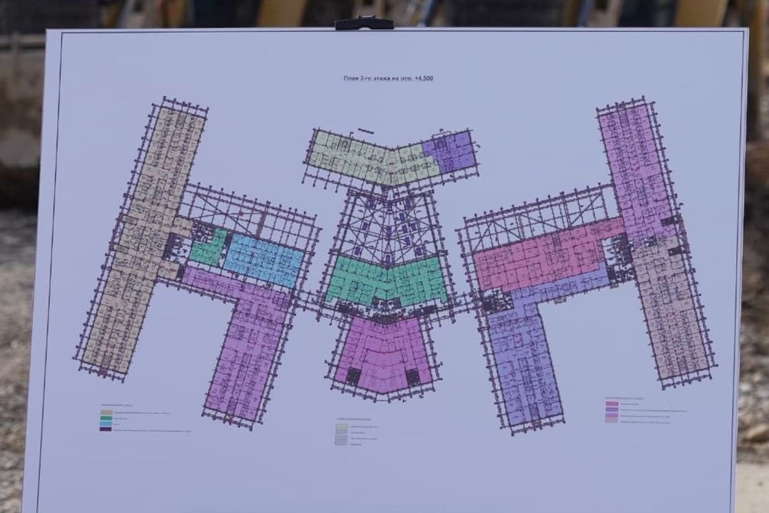 Сарыағаштағы жаңа аурухананың құрылысы басталды