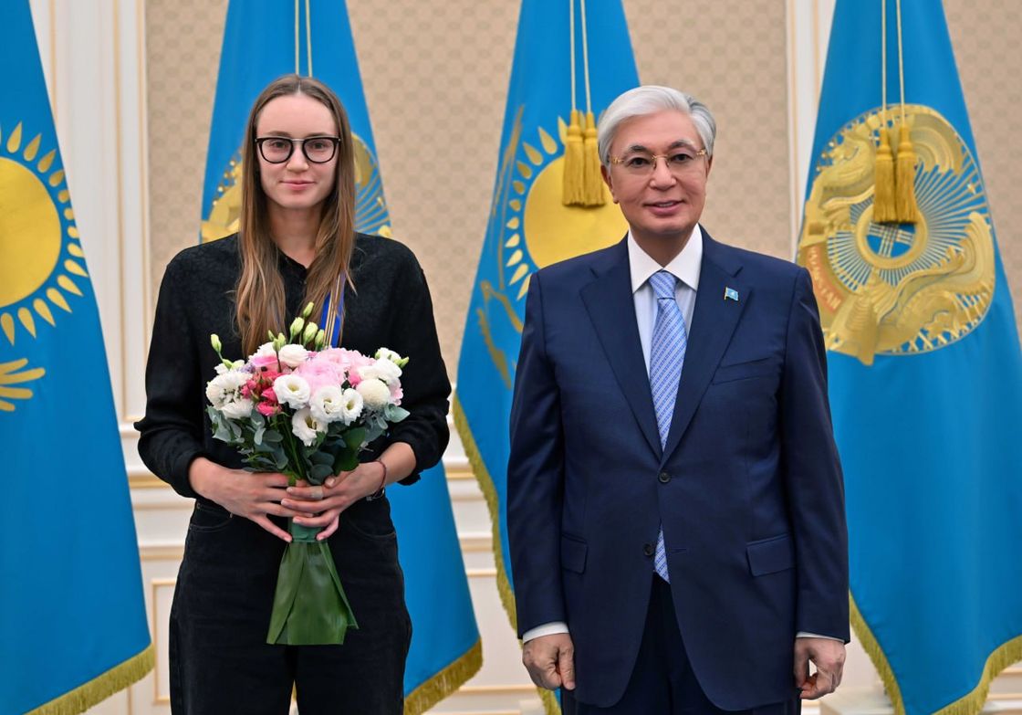 Елена Рыбакина және Қасым-Жомарт Тоқаев