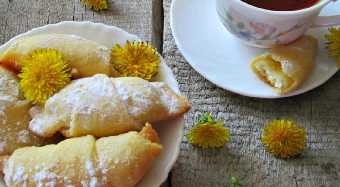 Рогалики с творогом и изюмом Рогалики с творогом и изюмом