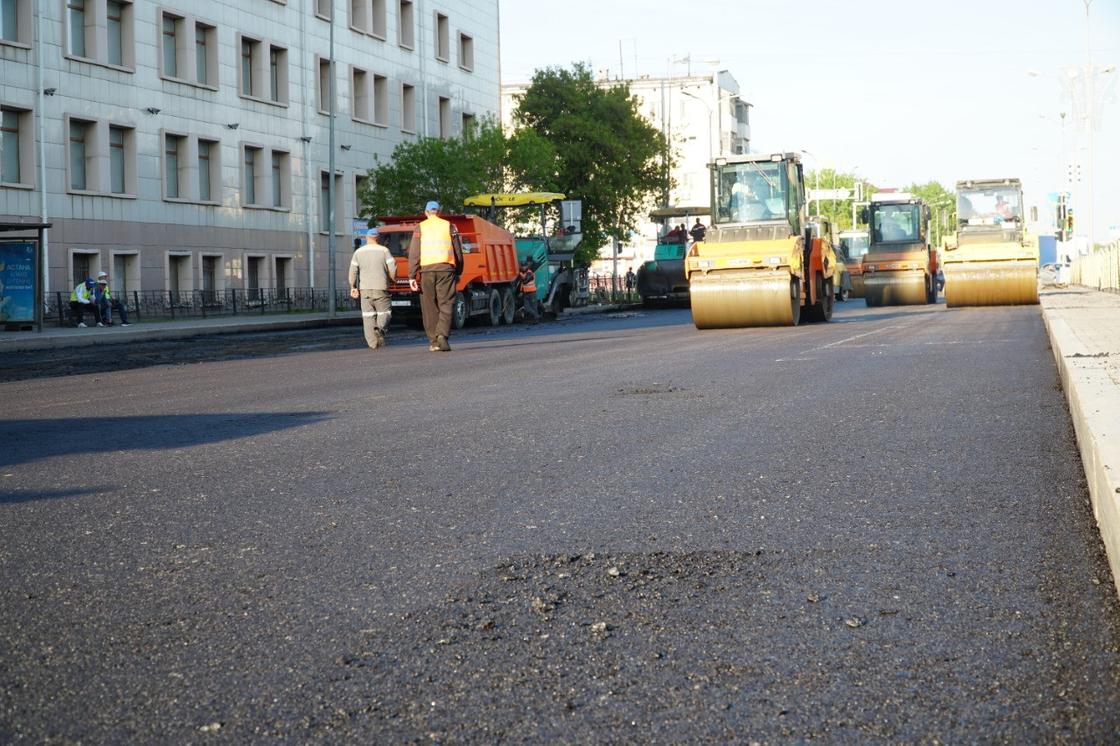 Дорожные работы завершены на 55 улицах Нур-Султана