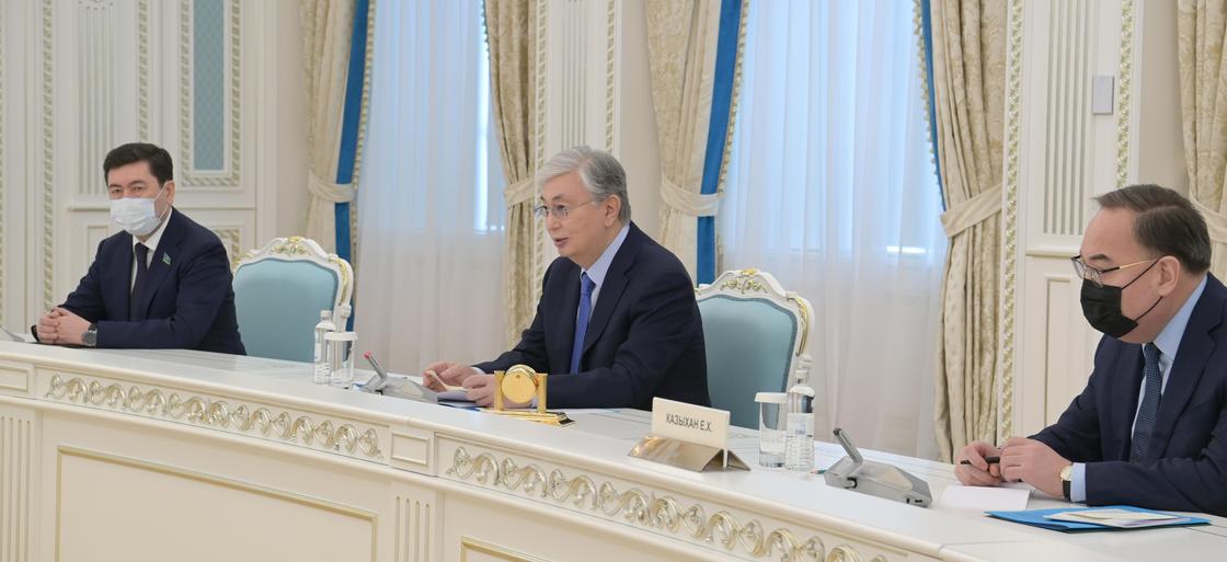 Касым-Жомарт Токаев на встрече