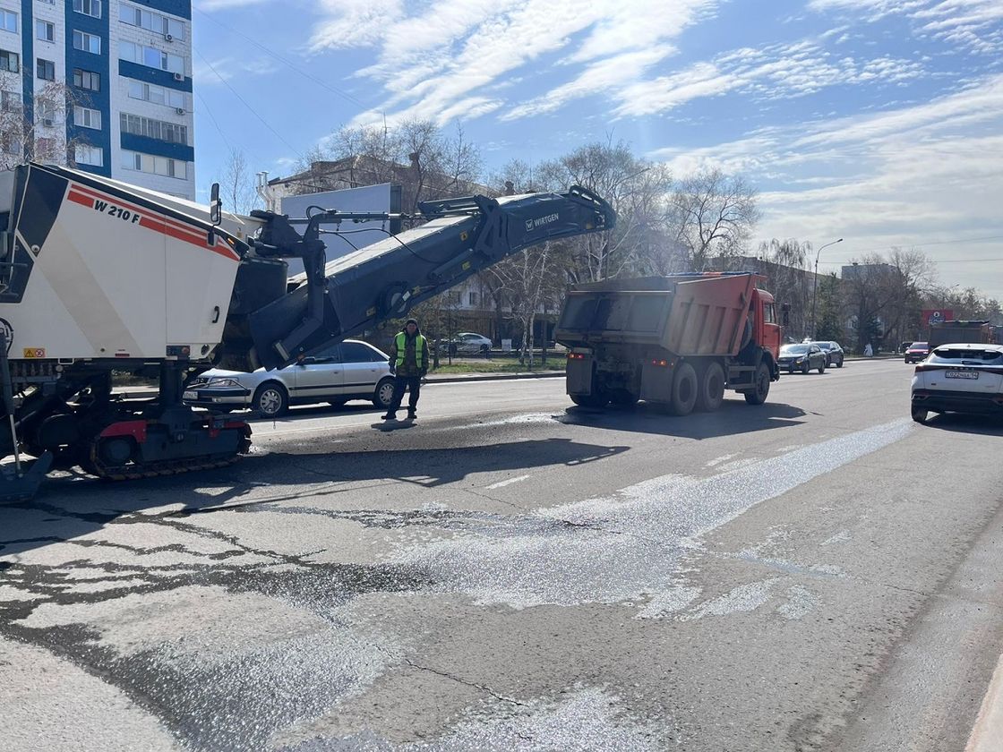 Ремонт дорог в Павлодаре