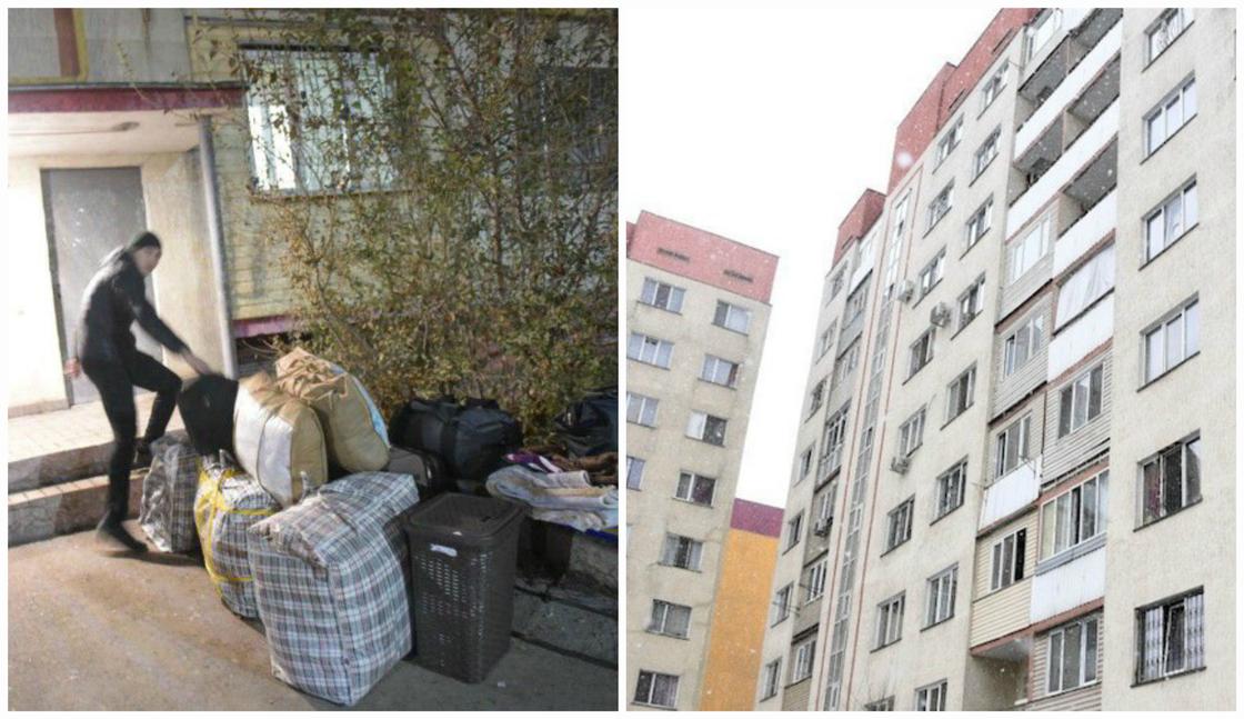 Все жильцы накренившегося дома в Алматы выехали из квартир Все жильцы накренившегося дома в Алматы выехали из квартир