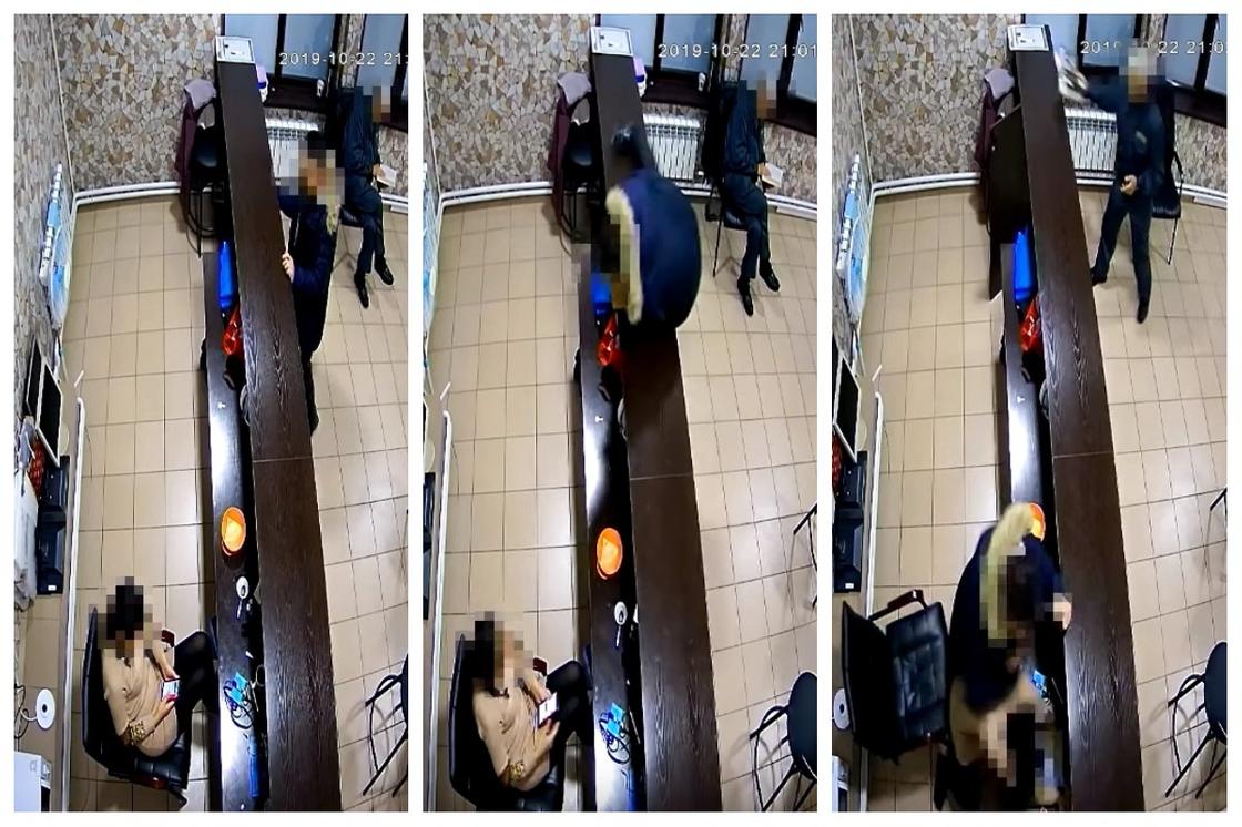 Полиция распространила видео с нападением на лотерейную контору в Усть-Каменогорске