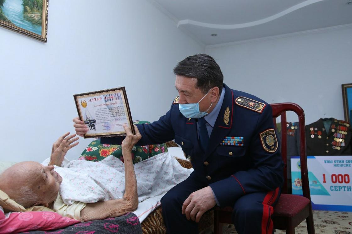 Как в Жамбылской области прошло чествование ветеранов