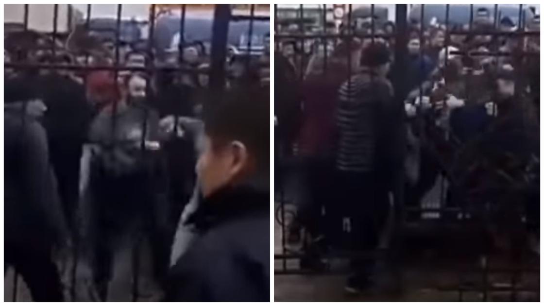 Массовая драка продавцов произошла на рынке в Алматы (видео)