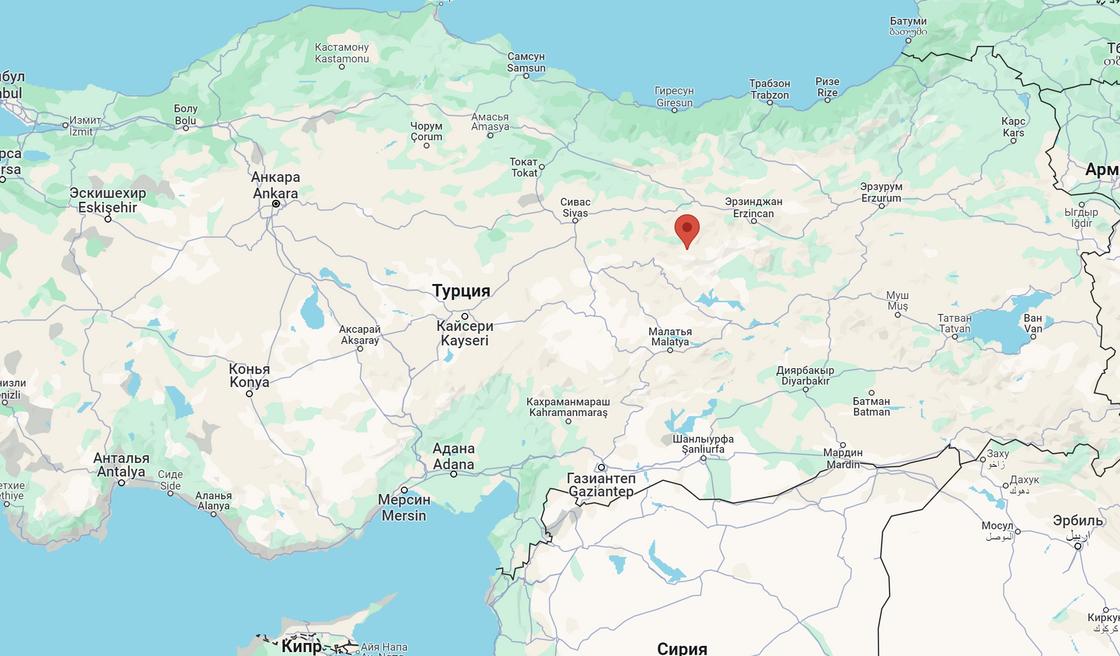 Район Илич в провинции Эрзинджан в Турции