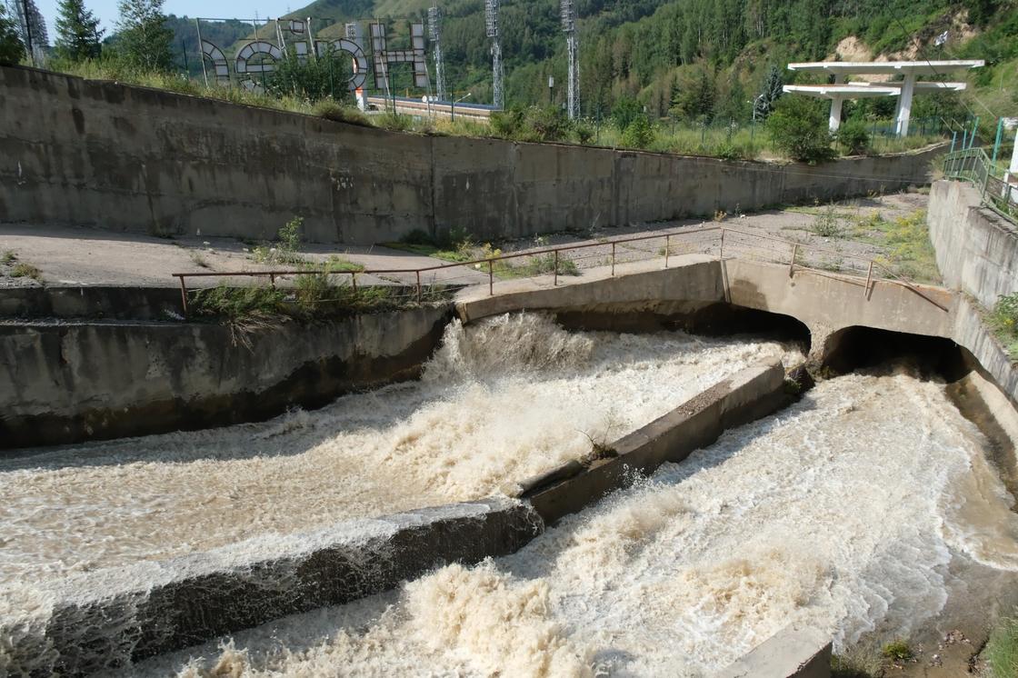 Мутная вода в реке