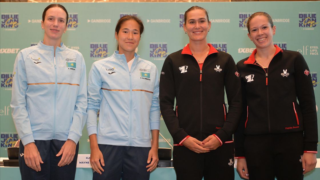 Теннисистки сборной Казахстана