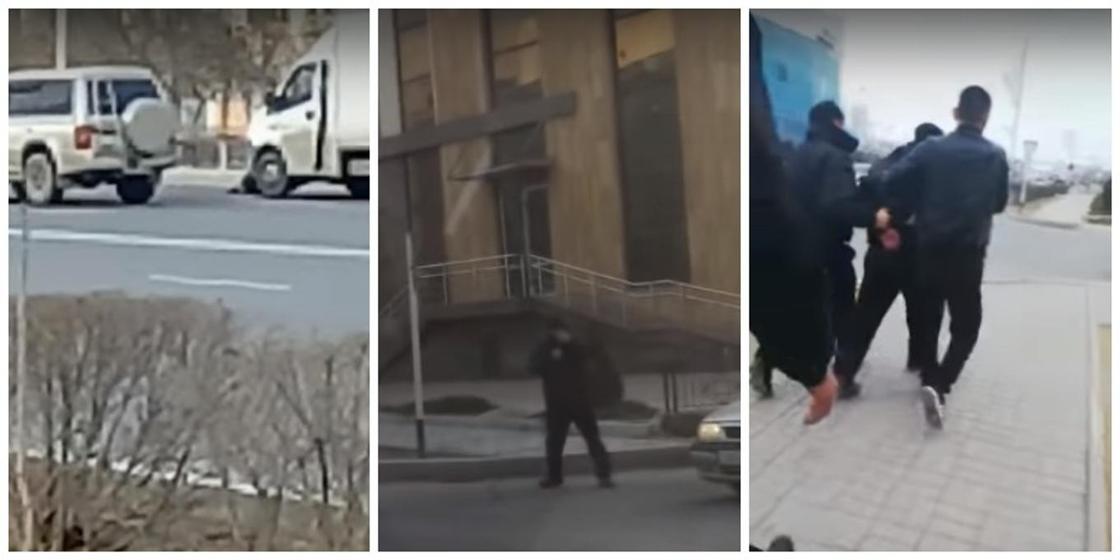 Бросавшегося под колеса пешехода задержали в Актау (видео) Бросавшегося под колеса пешехода задержали в Актау (видео)