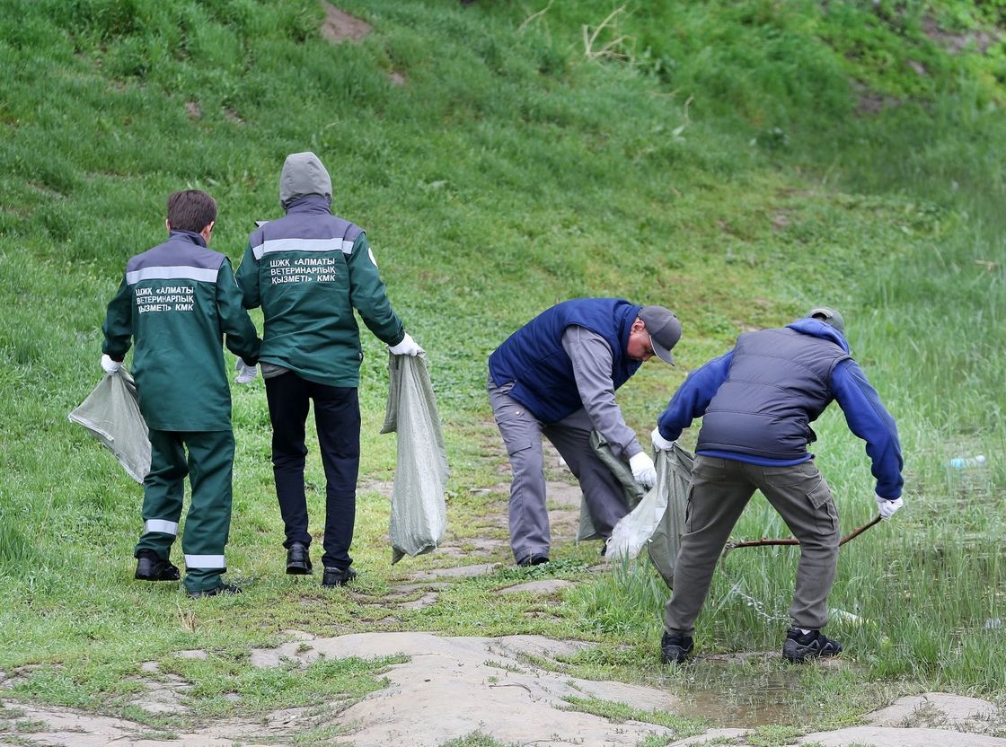 Участники субботника