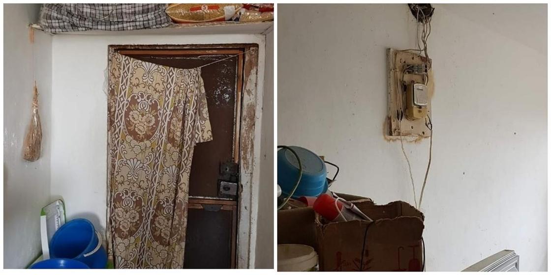 Многодетная семья замерзает в комнате старого общежития в Актобе
