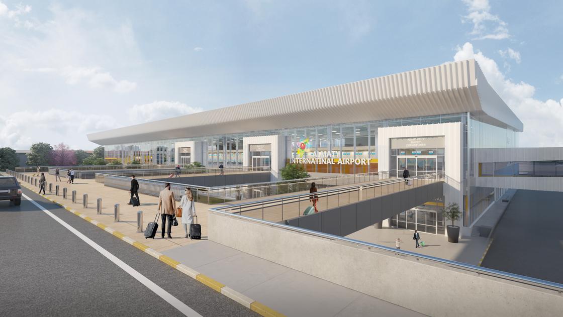 Концепт дизайна нового терминала аэропорта Алматы