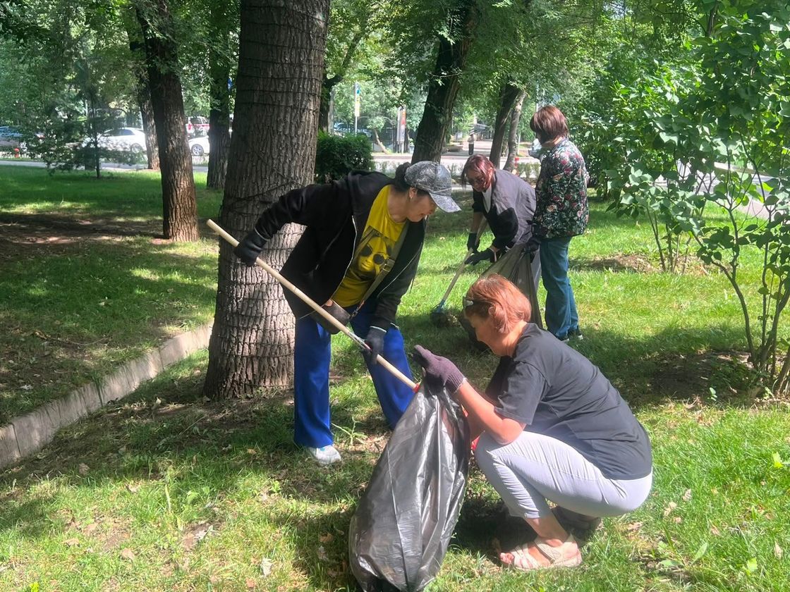 Акция "Таза Қазақстан" в Алматы