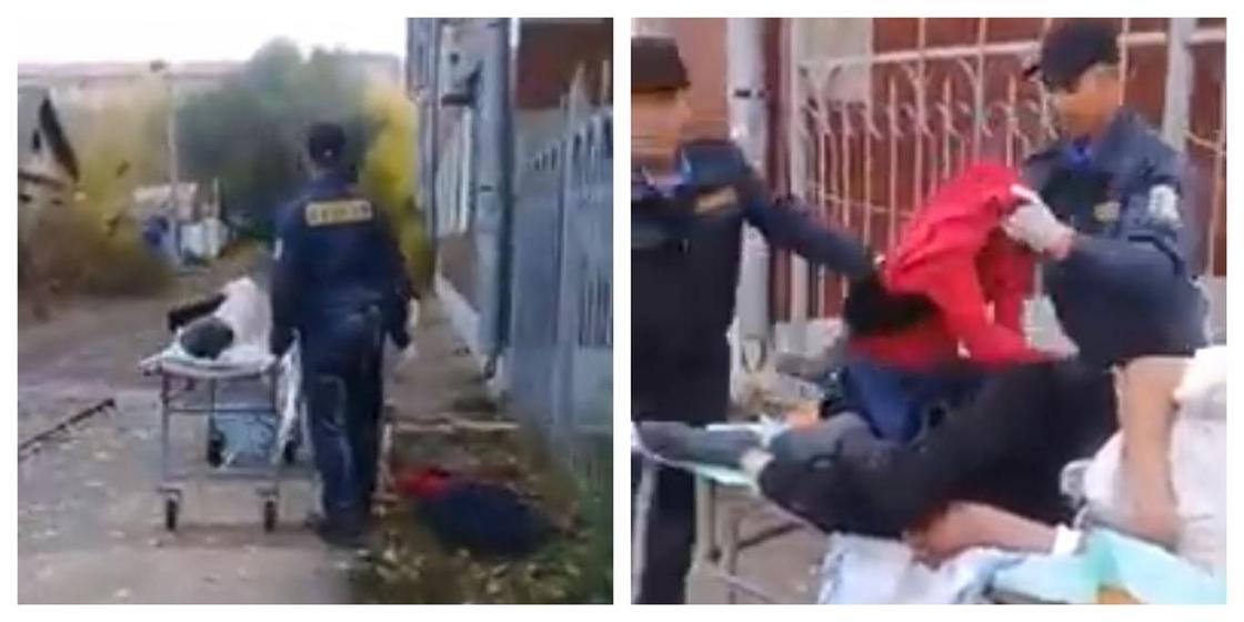 Пациента без верхней одежды вывезли на каталке на улицу в Уральске (фото) Пациента без верхней одежды вывезли на каталке на улицу в Уральске (фото)