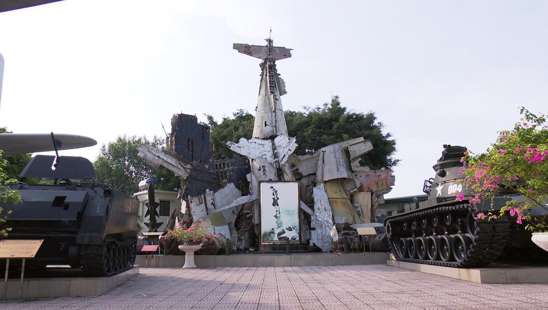 Экспонат музея военной истории во Вьетнаме
