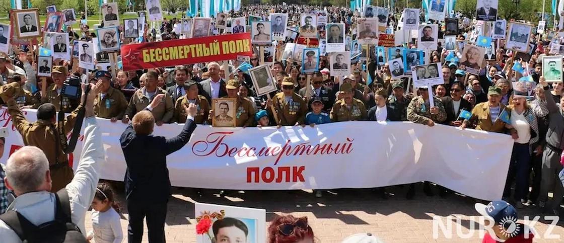 Меры безопасности усилят по маршруту движения «Бессмертного полка» в Алматы