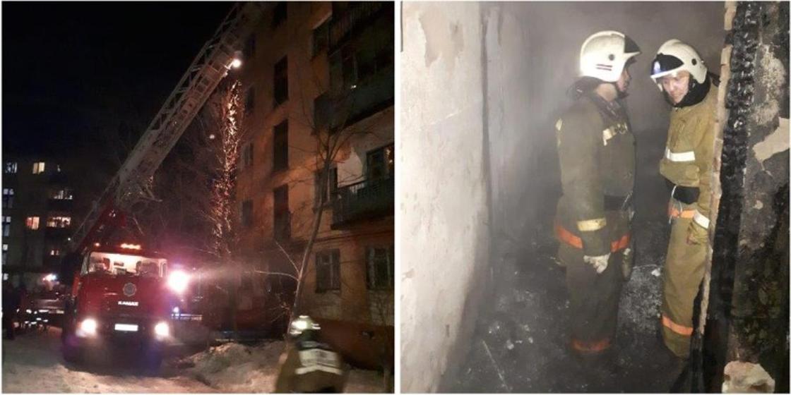 Крупный пожар, унесший жизнь и здоровье жильцов, произошел в Лисаковске