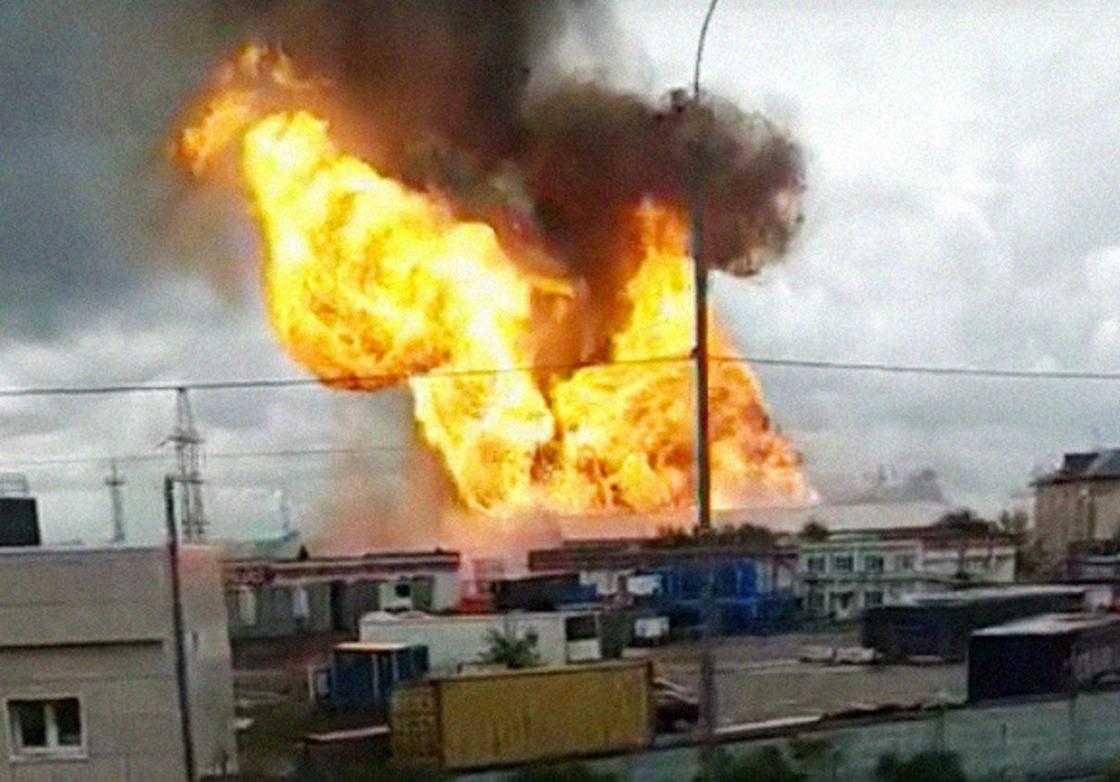Сильнейший пожар произошел на электростанции в Подмосковье (фото, видео)