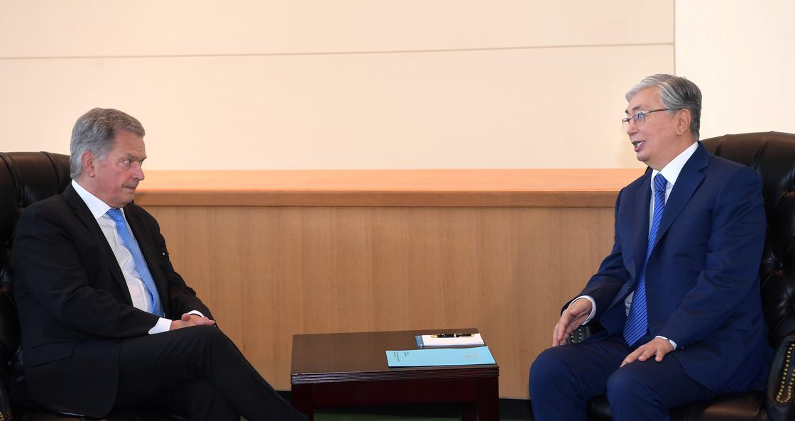 Токаев встретился с президентом Финляндии
