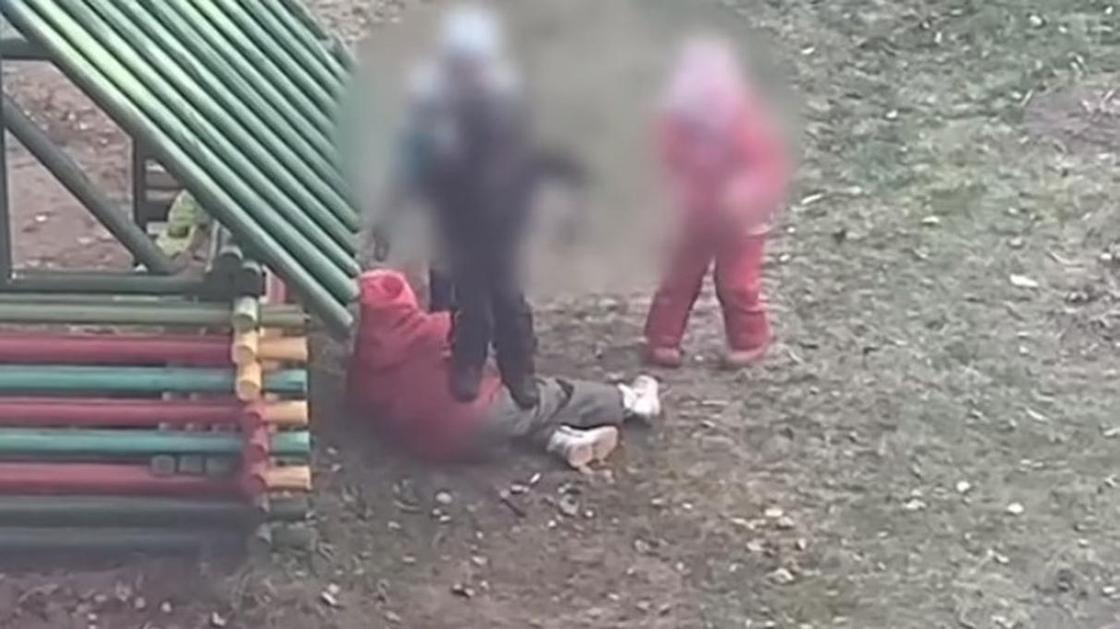 Прыгали и пинали: дети жестоко избили девочку на глазах у воспитателя (видео)