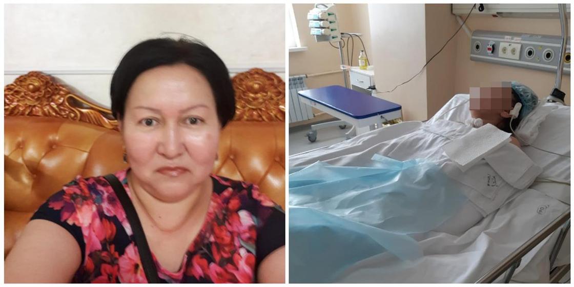 Жительница Узынагаша заявила, что ее сестра впала в кому после пластической операции