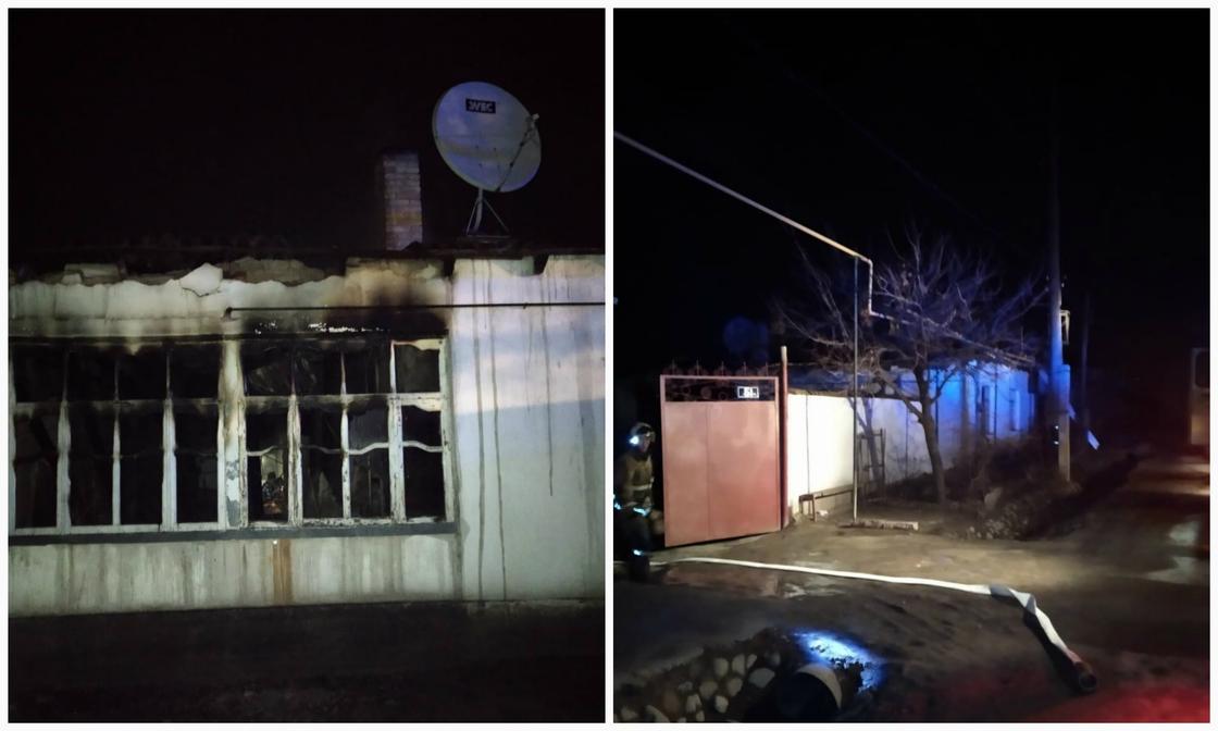 Парень вынес всю семью из горящего дома в Туркестане (фото)