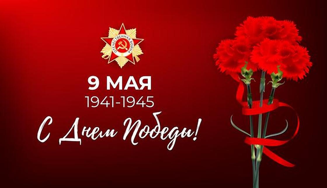 Красные гвоздики с Днем Победы Красные гвоздики с Днем Победы