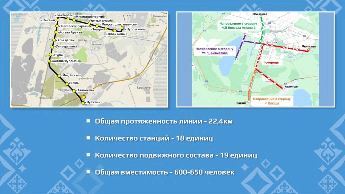 LRT бағытының сызбасы