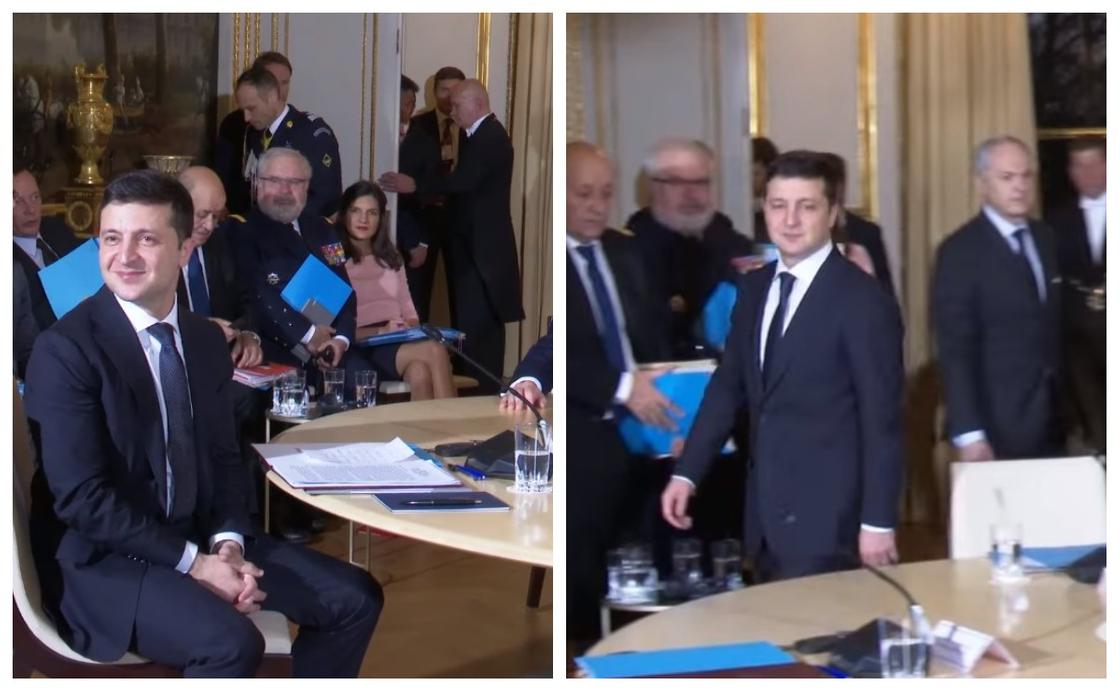 Зеленский Путниннің орнына отыра жаздад (видео) Зеленский Путниннің орнына отыра жаздад (видео)