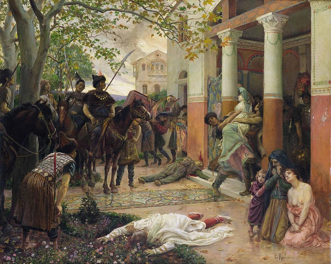 Картина Жоржа Рошгросса «Гунны грабят римскую виллу»