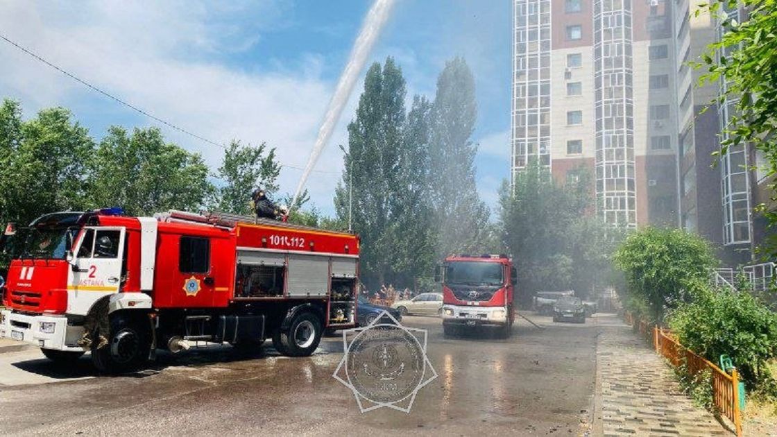 Пожар в Астане