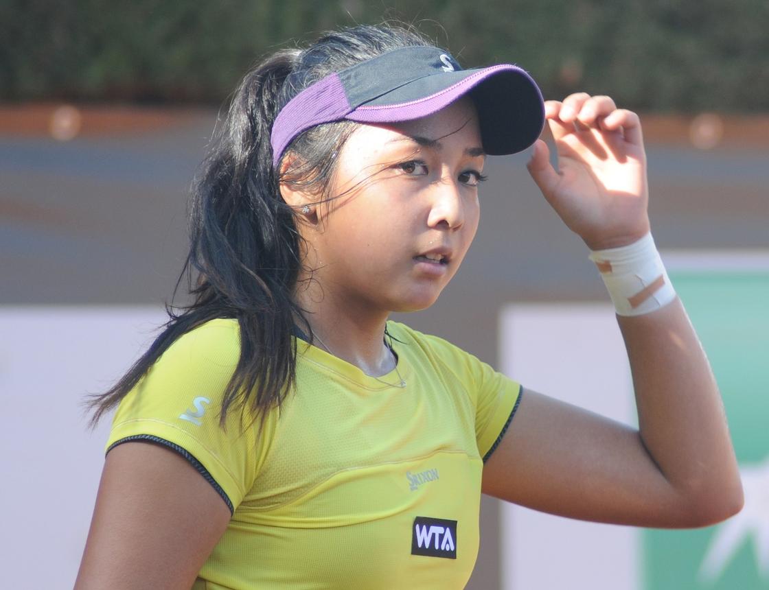 Теннисистка Зарина Дияс в 2014 году