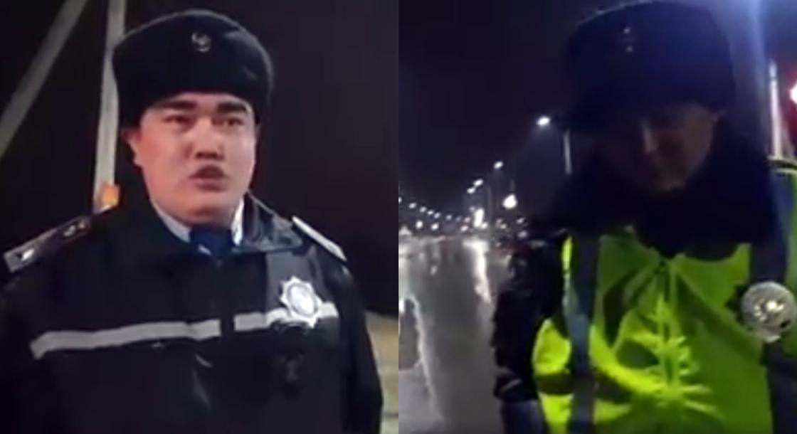 Полицейские потребовали огнетушитель и аптечку у мотоциклиста в Туркестанской области (видео)