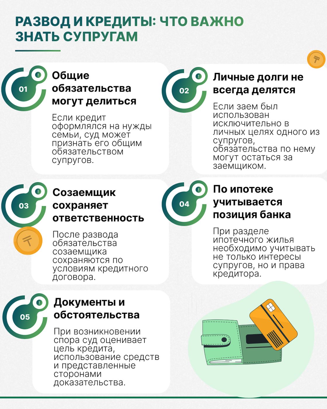 Что важно знать про разводы и кредиты в Казахстане
