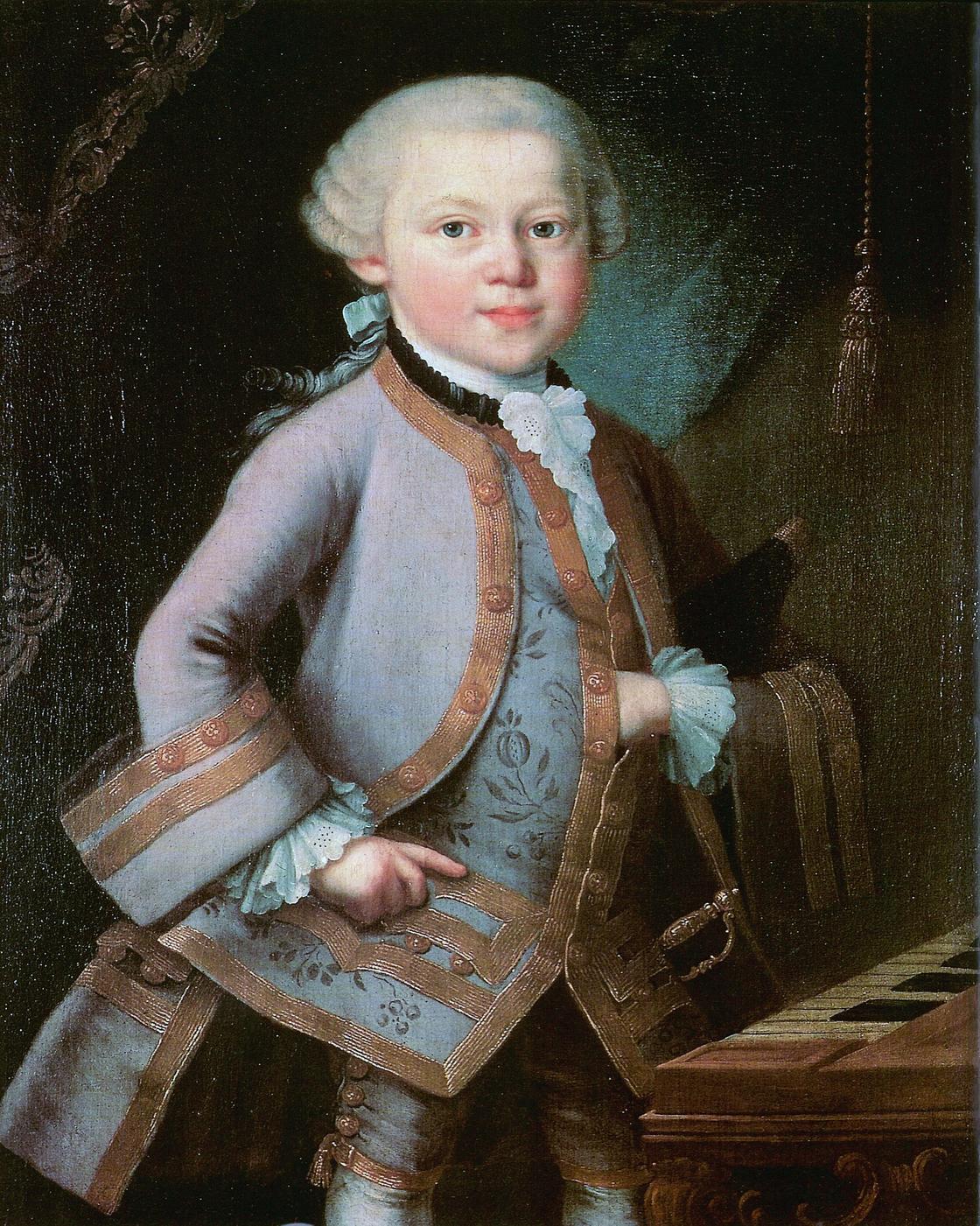 Шестилетний Моцарт во время своих первых гастролей