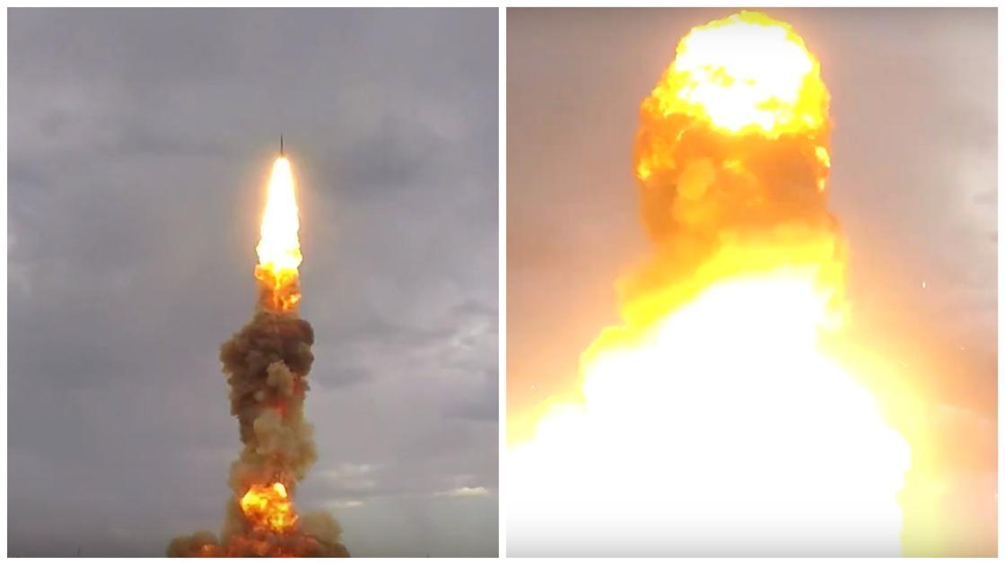 Испытания новой российской противоракеты в Казахстане попали на видео Испытания новой российской противоракеты в Казахстане попали на видео