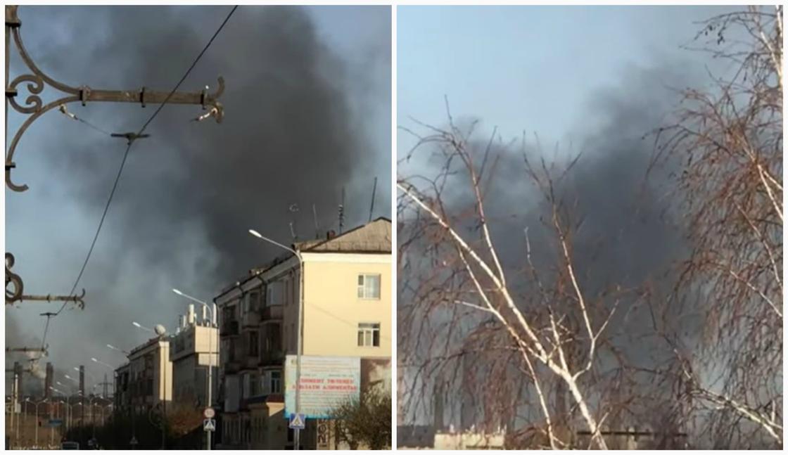 Черный дым и едкий запах обеспокоили жителей Темиртау (видео)
