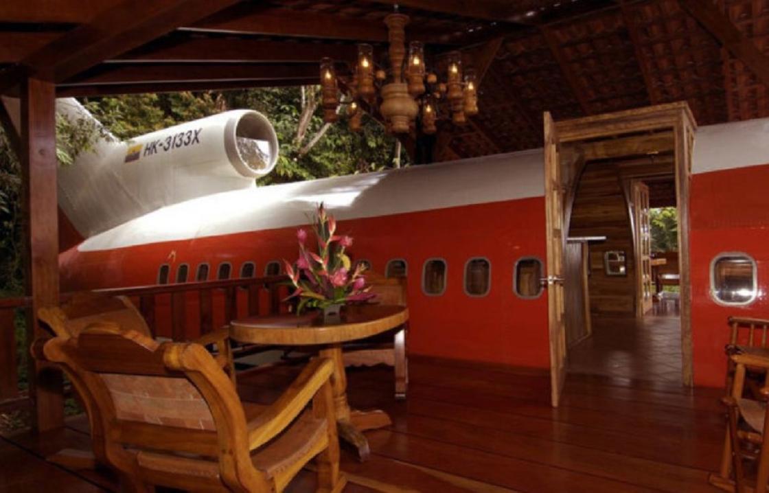 Отель-самолет в Коста-Рике