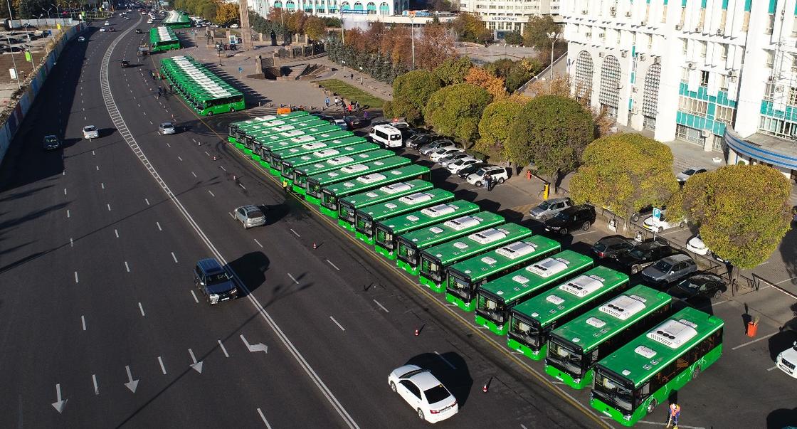 Автобусный парк Алматы обновят на 100 процентов