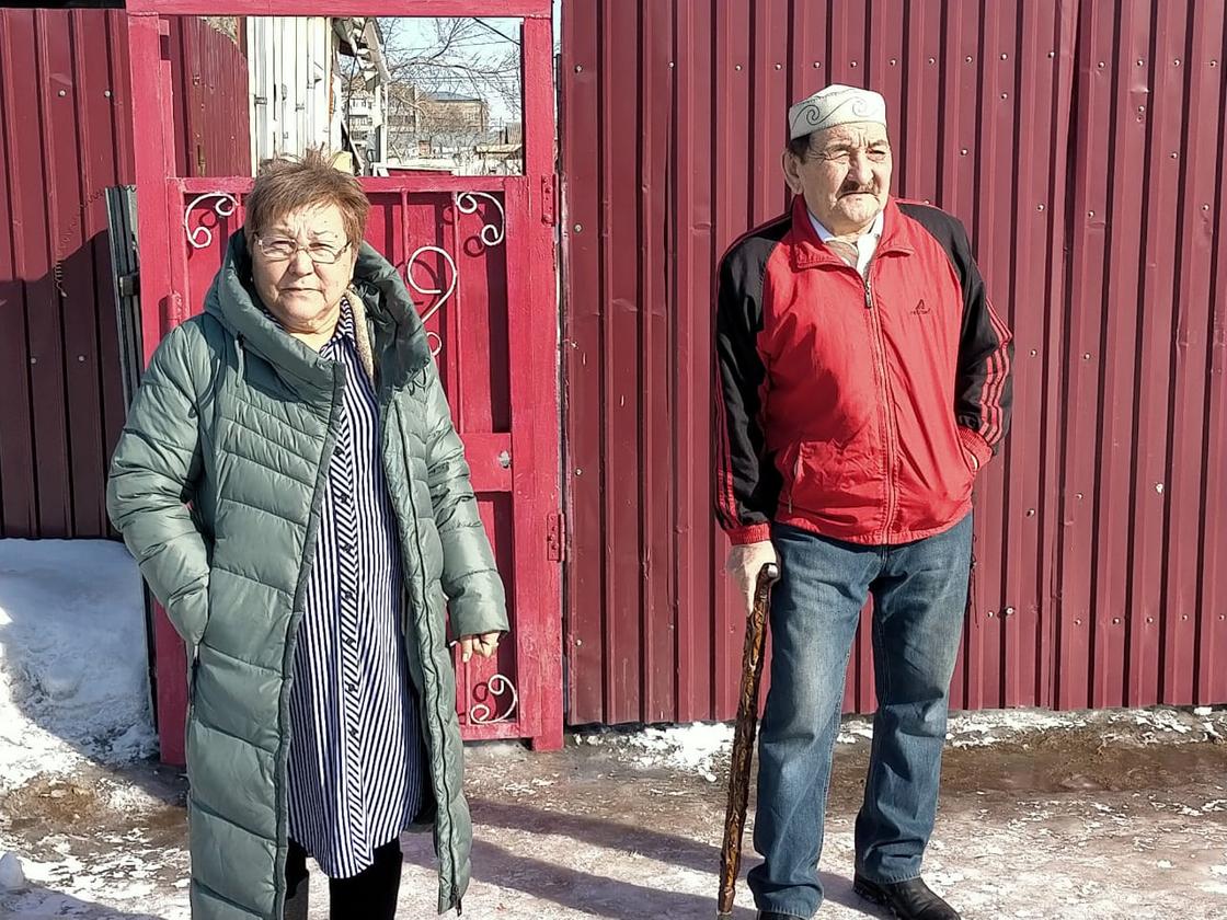 Баянбек Абельдинов с женой