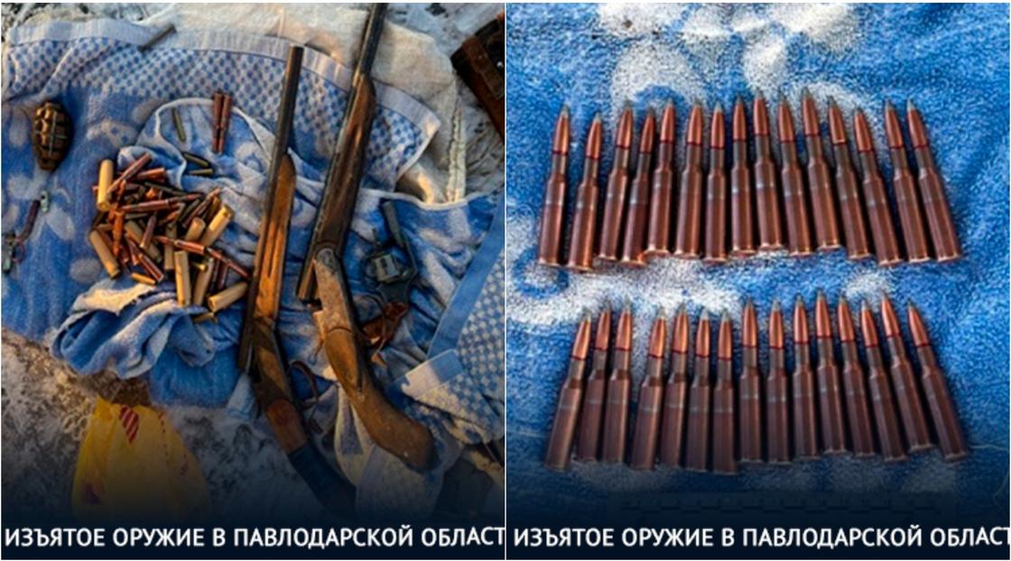 Изъятое оружие в Павлодарской области