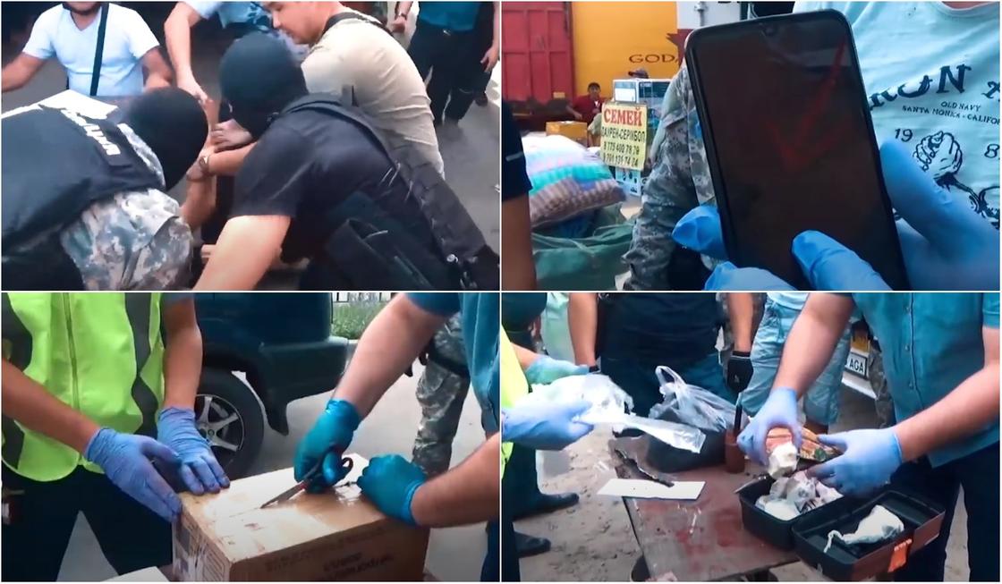 Алматинские полицейские пресекли крупную поставку наркотиков (видео)