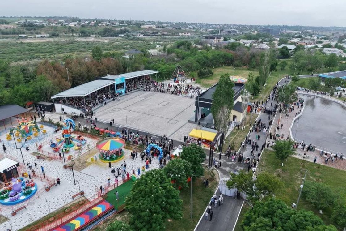 Парк в селе Аксу