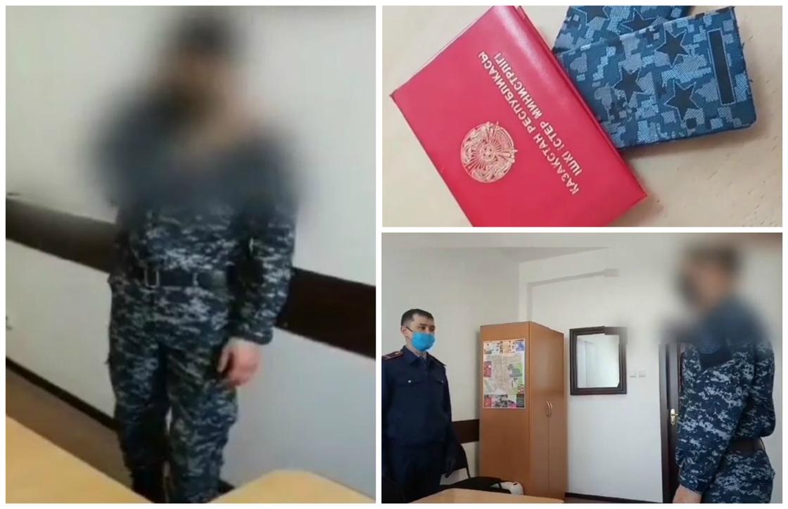 Просившего деньги на сигареты сотрудника СОБРа и его начальника наказали в Павлодаре