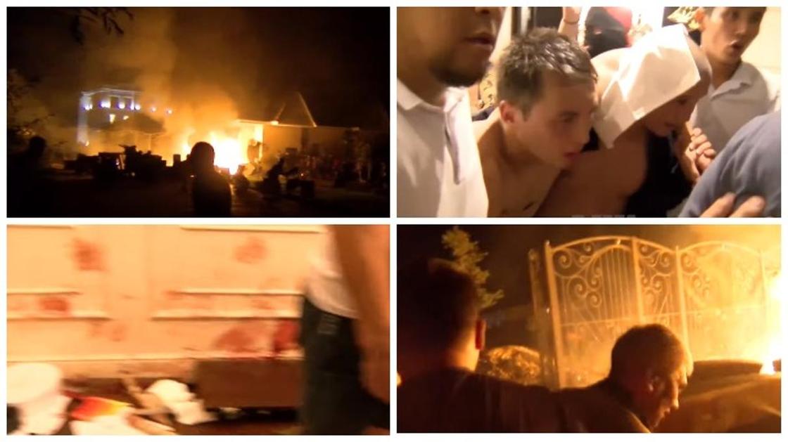 "Кровь, пожар, раненые люди": что происходило в Кой-Таше после попытки захвата Атамбаева (видео)